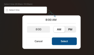 Schedule for Pick-up