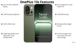 OnePlus 13s Features